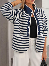 Load image into Gallery viewer, Pocketed Half Snap Sherpa Jacket