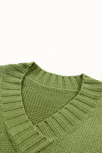 Load image into Gallery viewer, V-Neck Dropped Shoulder Sweater