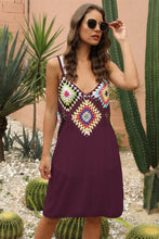 Load image into Gallery viewer, Geometric V-Neck Spaghetti Strap Cover Up Dress