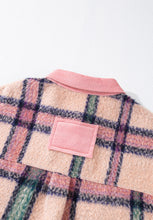 Load image into Gallery viewer, Fuzzy Plaid Corduroy Patchwork Shacket