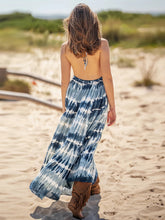 Load image into Gallery viewer, Tie-Dye Halter Neck Sleeveless Dress