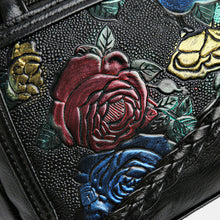 Load image into Gallery viewer, PU Leather Rose Pattern Shoulder Bag