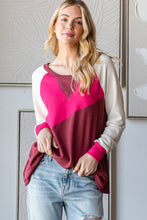 Load image into Gallery viewer, HOPELY Color Block Long Sleeve T-Shirt