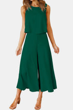 Load image into Gallery viewer, Round Neck Top and Wide Leg Pants Set