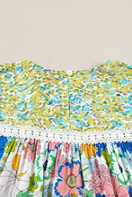 Load image into Gallery viewer, Printed Round Neck Puff Sleeve Blouse