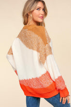 Load image into Gallery viewer, Haptics Color Block Long Sleeve Sweater