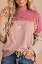 Load image into Gallery viewer, Color Block Dropped Shoulder T-Shirt
