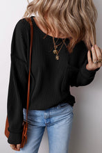 Load image into Gallery viewer, Pocketed Round Neck Long Sleeve Top