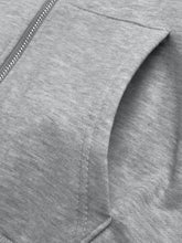 Load image into Gallery viewer, Perfee Rhinestone Zip Up Long Sleeve Hoodie