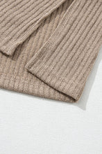 Load image into Gallery viewer, Quarter Button Round Neck Dropped Shoulder Knit Top