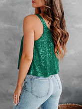 Load image into Gallery viewer, Sequin Scoop Neck Tank