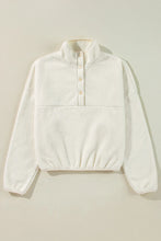 Load image into Gallery viewer, Sherpa Half Snap Long Sleeve Jacket