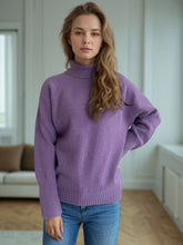 Load image into Gallery viewer, Turtleneck Raglan Sleeve Sweater