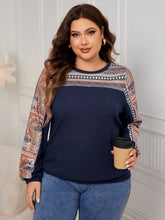 Load image into Gallery viewer, Plus Size Printed Long Sleeve Sweatshirt