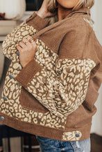 Load image into Gallery viewer, Leopard Button Up Drop Shoulder Jacket