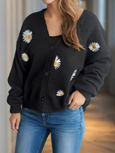 Load image into Gallery viewer, Daisy Button Up V-Neck Cardigan