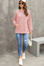 Load image into Gallery viewer, Waffle-Knit Long Sleeve Hoodie