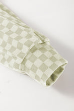 Load image into Gallery viewer, Checkered Print Kangaroo Pocket Drawstring Hoodie