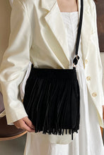 Load image into Gallery viewer, Suede Fringe Shoulder Bag
