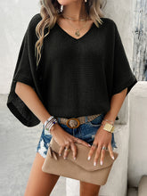 Load image into Gallery viewer, V-Neck Batwing Sleeve Knit Top