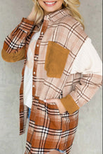 Load image into Gallery viewer, Plaid Button Up Long Sleeve Shacket