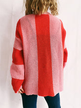 Load image into Gallery viewer, Color Block Round Neck Long Sleeve Sweater