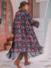 Load image into Gallery viewer, Fringe Open Front Long Sleeve Cardigan