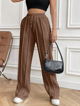 Load image into Gallery viewer, Drawstring Elastic Waist Pants with Pockets