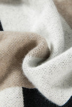 Load image into Gallery viewer, Color Block Round Neck Long Sleeve Sweater