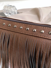 Load image into Gallery viewer, PU Leather Fringe Studded Crossbody Bag