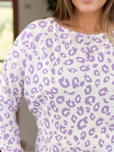 Load image into Gallery viewer, Plus Size Leopard Round Neck Long Sleeve Top