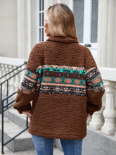 Load image into Gallery viewer, Half Zip Long Sleeve Fuzzy Top