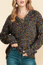 Load image into Gallery viewer, Confetti V-Neck Long Sleeve Sweater