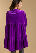 Load image into Gallery viewer, Umgee Full Size Button Down Tiered Back High Low Shirt
