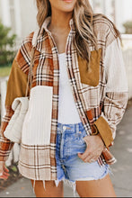 Load image into Gallery viewer, Plaid Button Up Long Sleeve Shacket