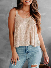Load image into Gallery viewer, Sequin Scoop Neck Tank