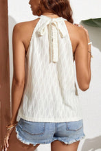 Load image into Gallery viewer, Lace Detail Grecian Neck Tank