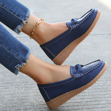 Load image into Gallery viewer, Weave Wedge Heeled Loafers