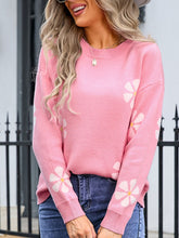 Load image into Gallery viewer, Round Neck Long Sleeve Sweater