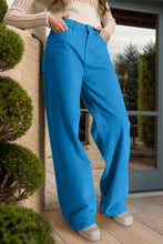 Load image into Gallery viewer, Wide Leg Jeans with Pockets