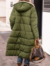 Load image into Gallery viewer, Full Size Zip Up Sherpa Hooded Coat