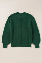 Load image into Gallery viewer, Round Neck Dropped Shoulder Sweater