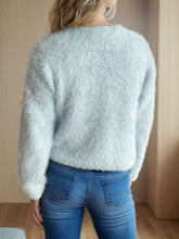Load image into Gallery viewer, Heart Button Round Neck Cardigan