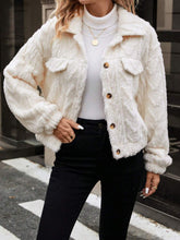 Load image into Gallery viewer, Button Up Long Sleeve Fuzzy Outerwear