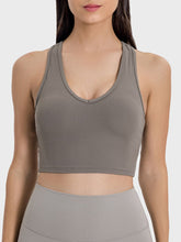 Load image into Gallery viewer, Scoop Neck Wide Strap Active Tank