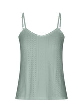 Load image into Gallery viewer, Eyelet Lace Detail V-Neck Cami