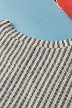 Load image into Gallery viewer, Cutout Striped Round Neck Tank