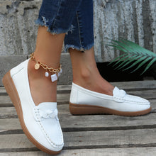 Load image into Gallery viewer, Weave Wedge Heeled Loafers