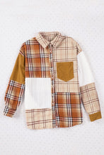 Load image into Gallery viewer, Plaid Button Up Long Sleeve Shacket