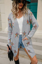 Load image into Gallery viewer, Angel Wings Star Open Front Long Sleeve Cardigan